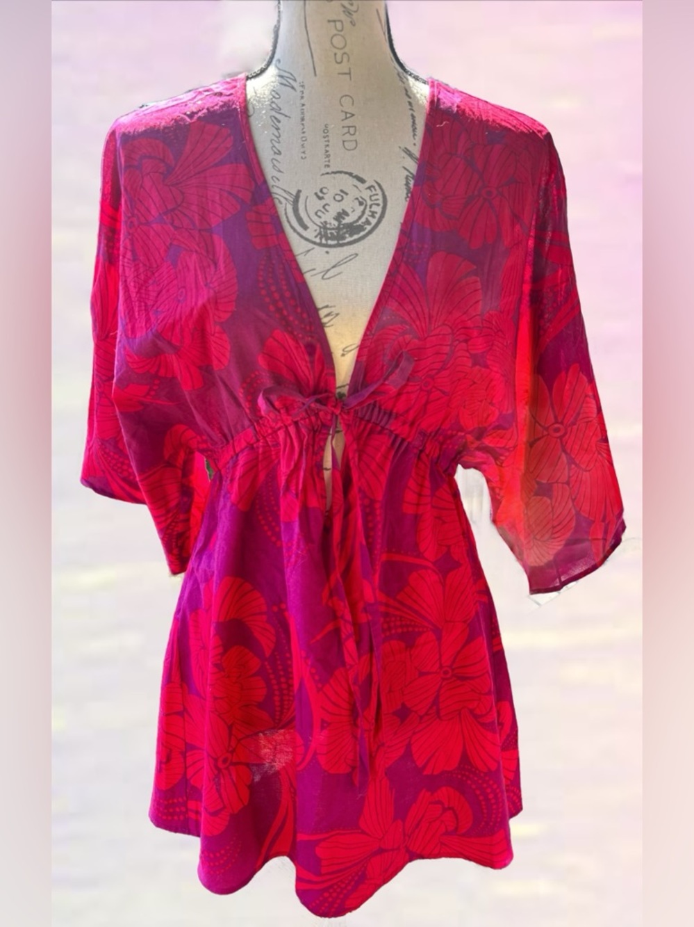 Mini Kaftan 100% Cotton Swim Cover-up 
Size 10
Like New / Never Worn